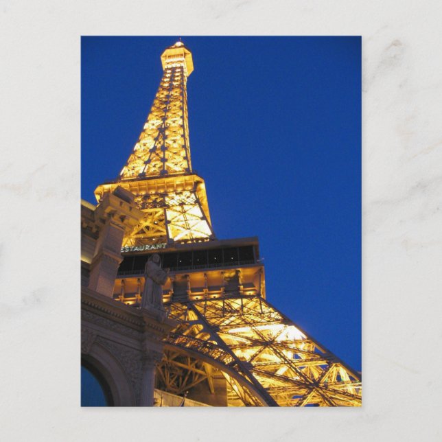 Postal Torre Eiffel, Las Vegas, Nevada (Anverso)