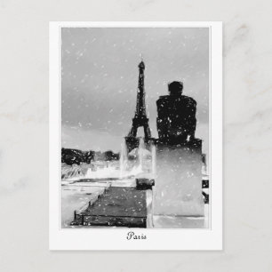 Postal Torre Eiffel, París