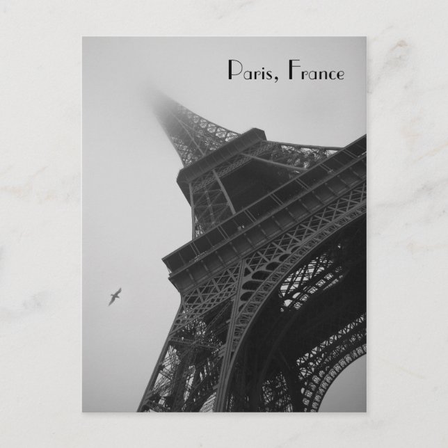 Postal Torre Eiffel, París, Francia (Anverso)