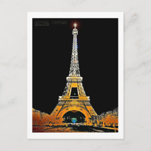 Postal Torre Eiffel, París, Francia