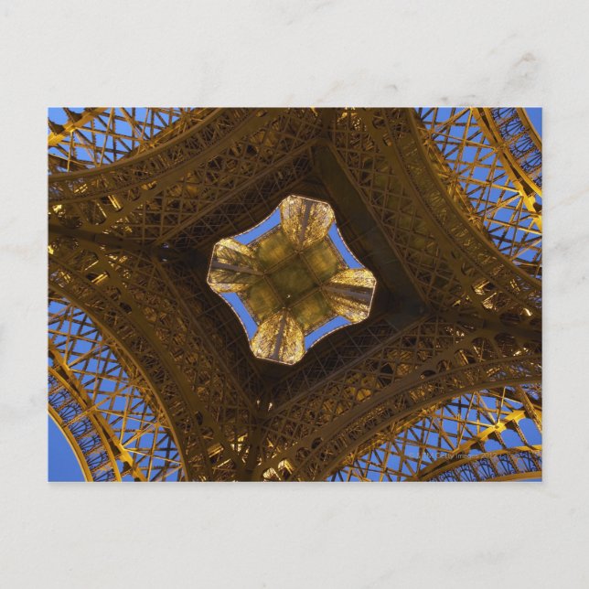 Postal Torre Eiffel, París, Francia 2 (Anverso)