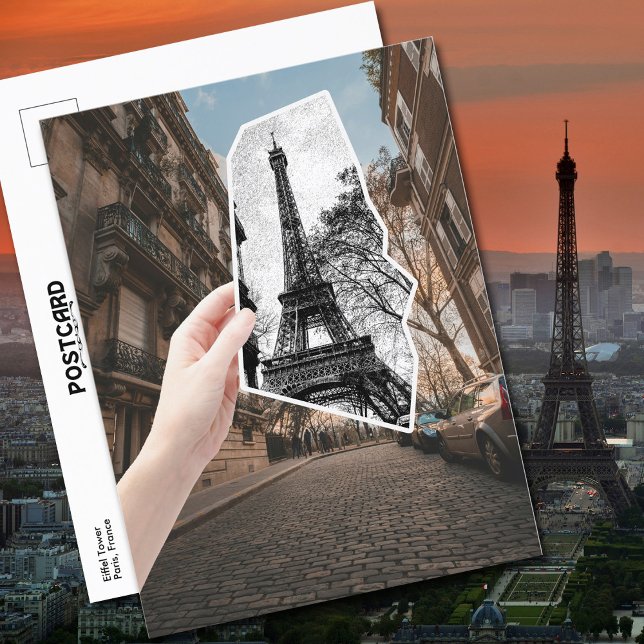 Postal Torre Eiffel París Francia Especial FX (Eiffel Tower, Paris France | Special FX postcard.)
