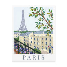 Torre Eiffel París Francia Ilustración de viaje