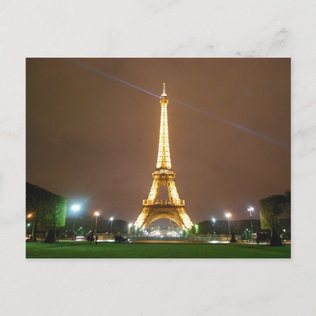 Postal Torre Eiffel París Francia - Vacaciones de primave (Anverso)