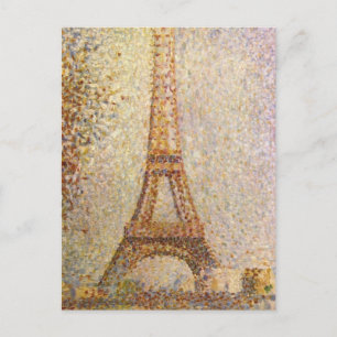 Postal Torre Eiffel por Georges Seurat, Bella Artes de la