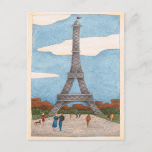 Postal Torre Eiffel - Postcard