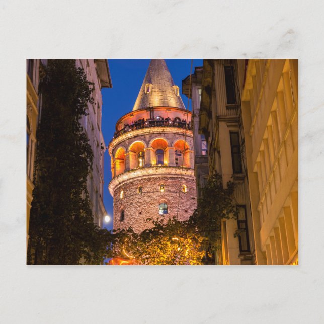 Postal Torre Galata (Anverso)