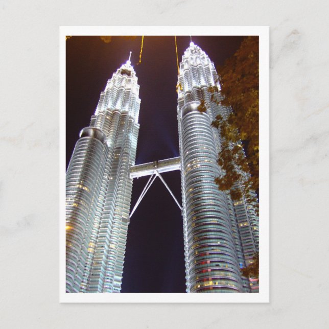 Postal Torre gemela Petronas, KLCC (Anverso)