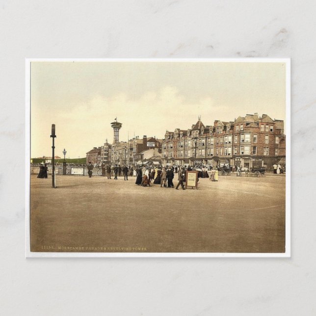 Postal Torre giratoria y desfile, Morecambe, Inglaterra r (Anverso)