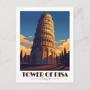 Postal Torre inclinada de Pisa