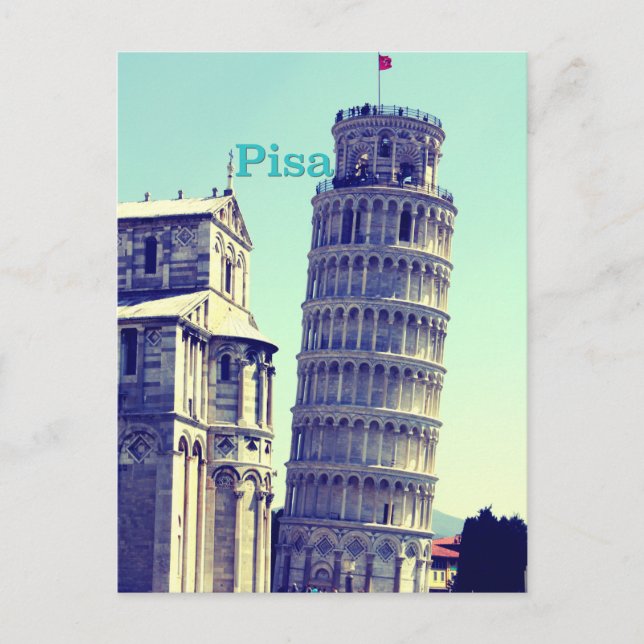 Postal Torre inclinada de Pisa (Anverso)
