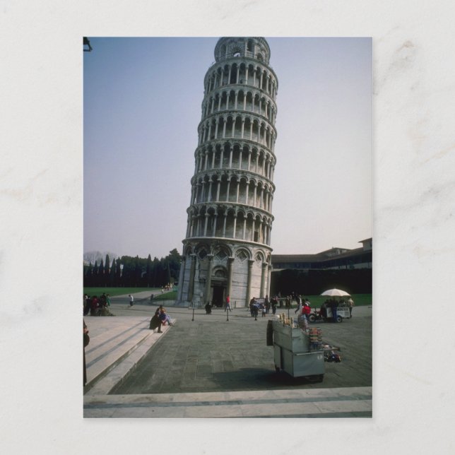 Postal Torre inclinada de Pisa, Italia (Anverso)