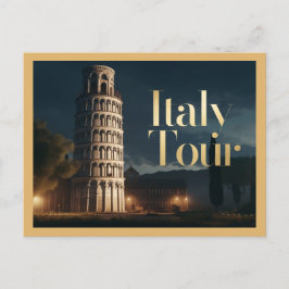 Postal Torre inclinada de Pisa Italia