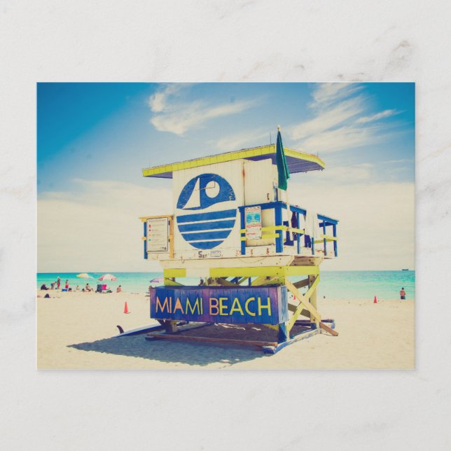 Postal Torre Lifeguard | South Beach, Miami, Fl (Anverso)