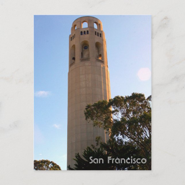 Postal torre lillian coit (Anverso)