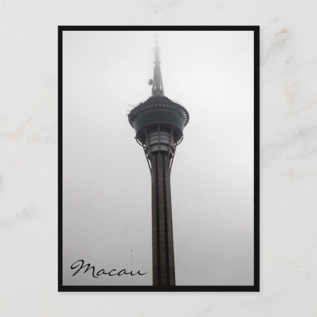 Postal torre macao (Anverso)