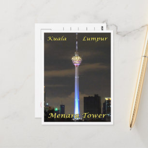 Postal Torre Menara de Kuala Lumpur - Malasia -