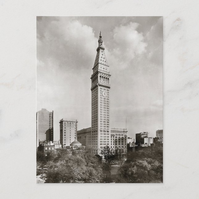 Postal Torre Met Life Nueva York, 1910 (Anverso)