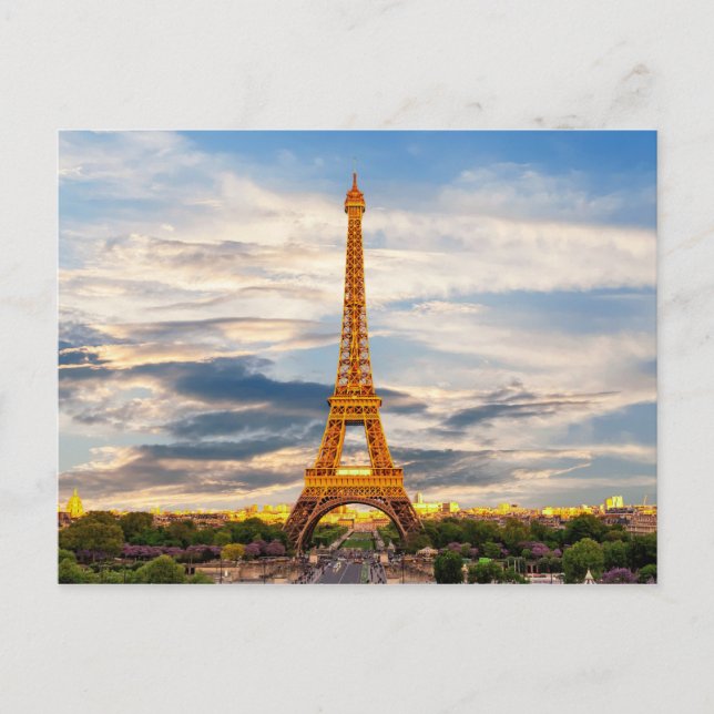 Postal Torre París/Eiffel (Anverso)