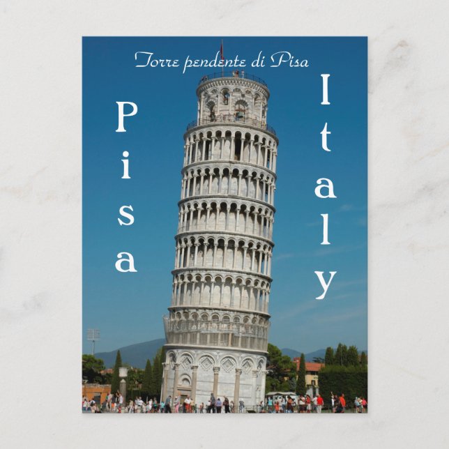 Postal Torre pendente di Pisa (Anverso)