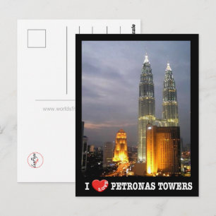 Postal Torre Petronas - Kuala Lumpur - Malasia - Amo