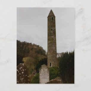 Postal Torre redonda, Glendalough, Co. Wicklow, Irlanda