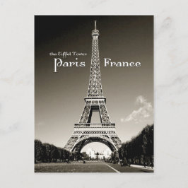 Postal torre retro eiffel