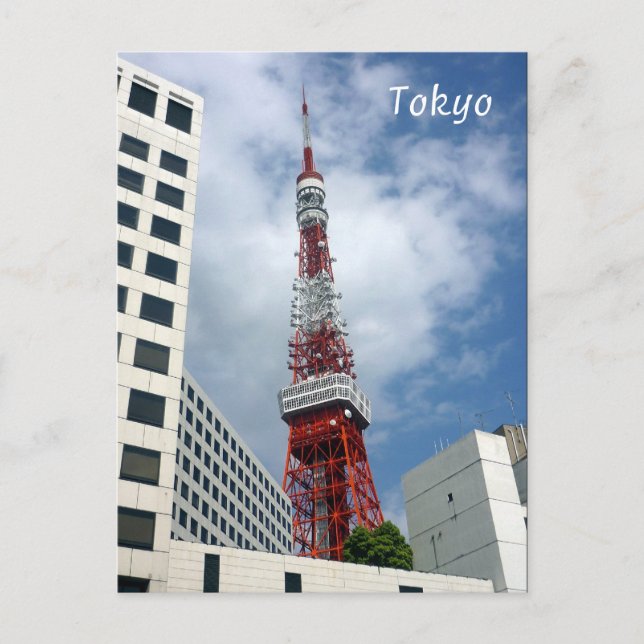 Postal torre roja de tokio (Anverso)