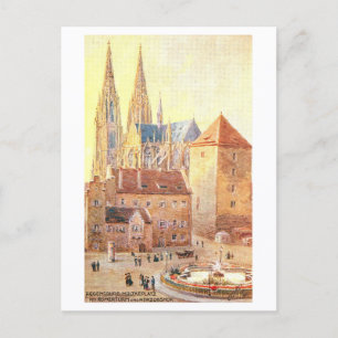 Postal Torre Romana Antigua y Corte Ducal, Regensburg