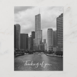 Postal Torre Trump Chicago Río Gris Pensando en ti