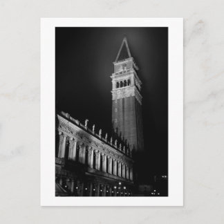 POSTAL TORRE VENICE SAN MARCO A LA NOCHE A LA MAÑANA