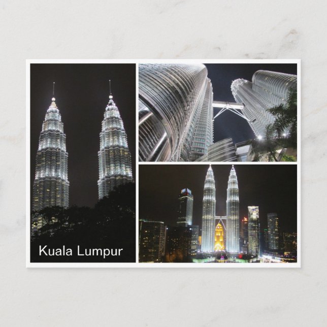 Postal torres de petronas triples (Anverso)