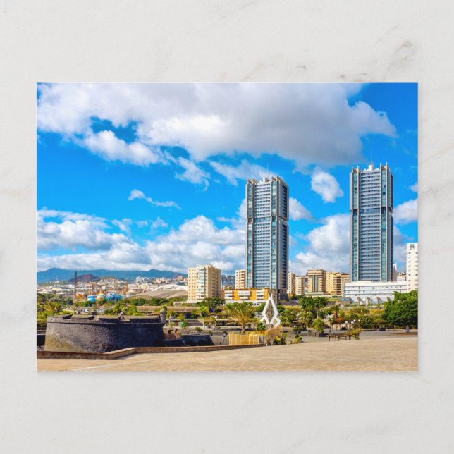 Postal Torres de Santa Cruz (Anverso)