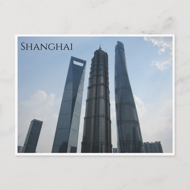 Postal torres de shanghai (Anverso)