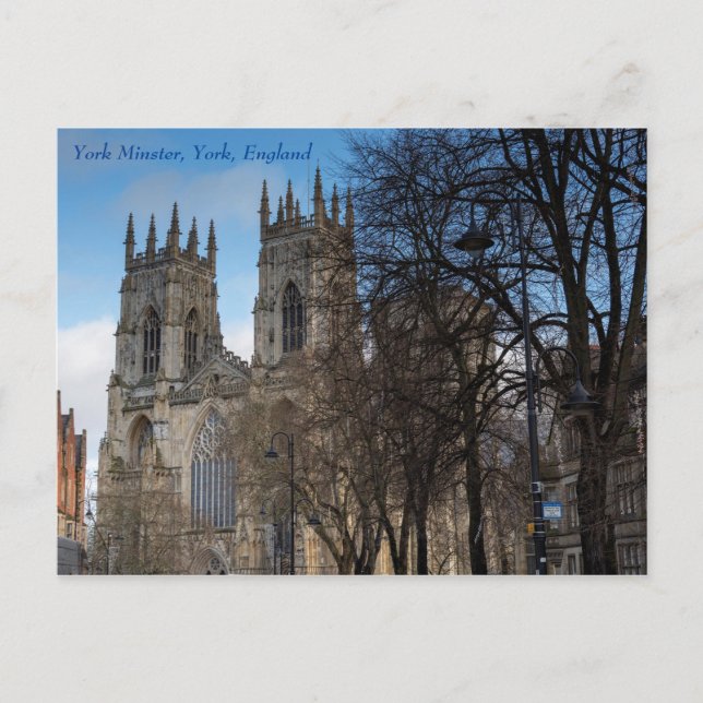 Postal Torres del Ministerio de York, York, Inglaterra, p (Anverso)