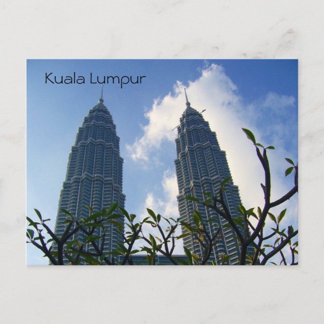 Postal torres gemelas petronas (Anverso)