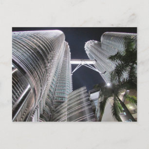 Postal torres gemelas petronas altas