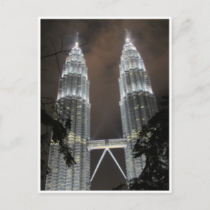 Postal torres gemelas petronas brillan