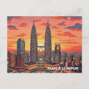 Postal Torres Gemelas Petronas de Kuala Lumpur