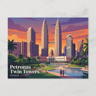 Postal Torres Gemelas Petronas Malasia