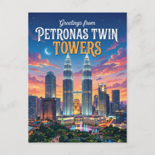 Postal Torres Gemelas Petronas Malasia