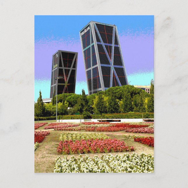 Postal Torres Kio de Madrid (Anverso)