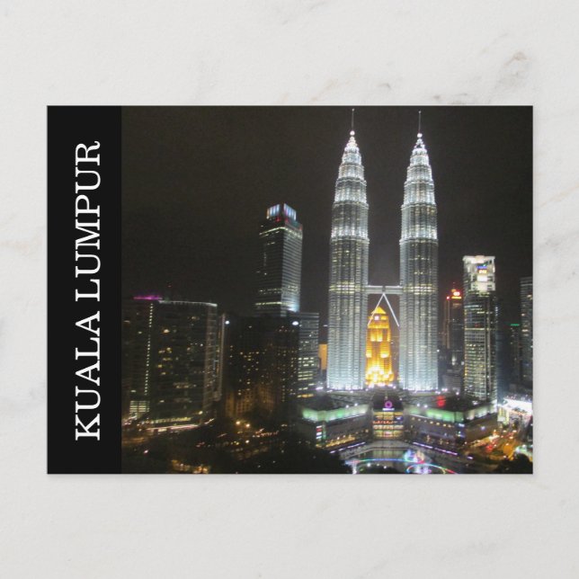 Postal torres nocturnas (Anverso)