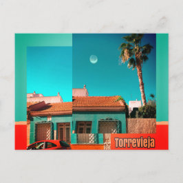 Postal Torrevieja, Alicante en Naranja y Turqoise