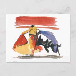 Postal torro y torrero