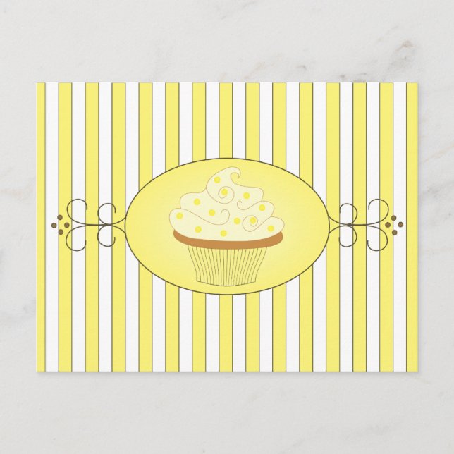 Postal Torta amarilla (Anverso)