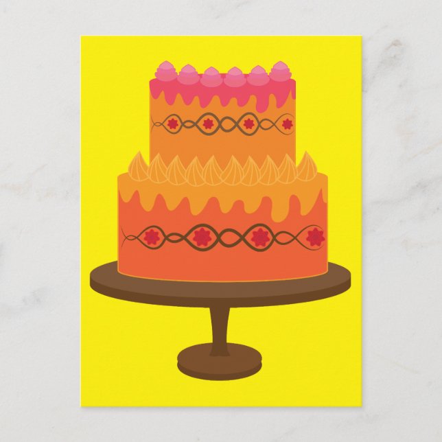 Postal Torta Brillante (Anverso)