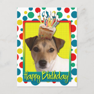 Postal Torta de cumpleaños - Jack Russell