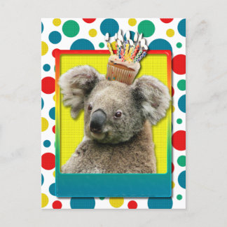 Postal Torta de cumpleaños - Koala