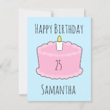 Torta de cumpleaños rosa